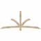 Ekena Millwork Davenport Rough Sawn Timber Gable Bracket, Douglas Fir, 84"W x 38"H x 2"D x 4"F, 11/12 Pitch GBW084X38X0204DAV00RDF - alternate 1